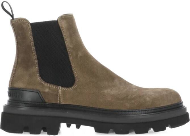 Woolrich Bruine Suède Chelsea Boots met Rubberen Zool Brown Heren