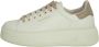 Woolrich Witte Leren Sneakers met Grijze Profielen White Dames - Thumbnail 1