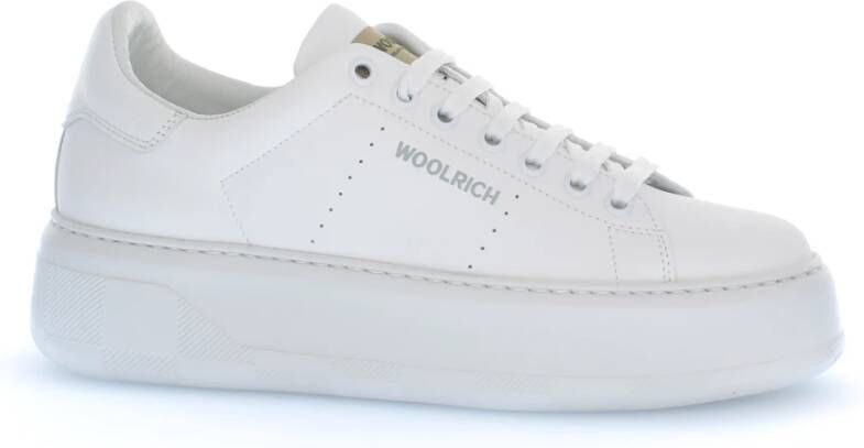 Woolrich Chunky Court Witte Sneakers Vrouwen White Dames