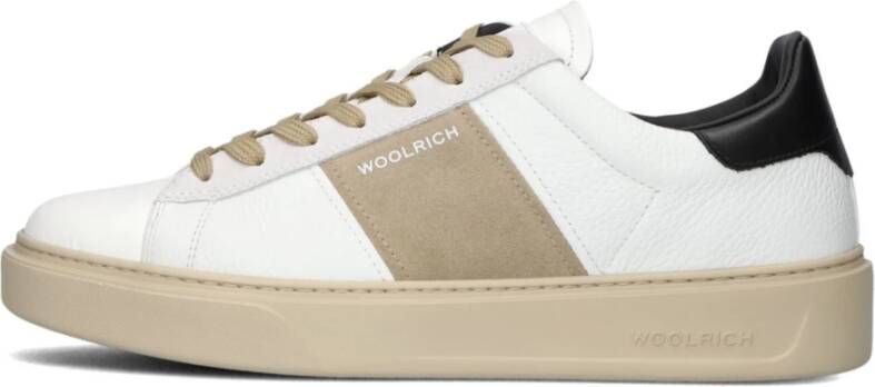 Woolrich Klassieke Court Heren Sneakers Wit White Heren