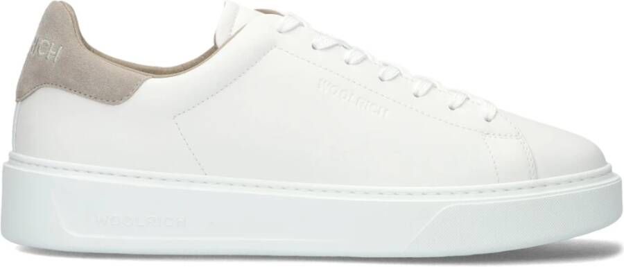 Woolrich Klassieke Court Heren Sneakers Wit White Heren