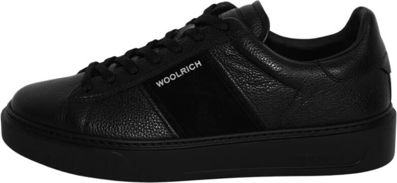 Woolrich Klassieke Court Sneaker Black Heren