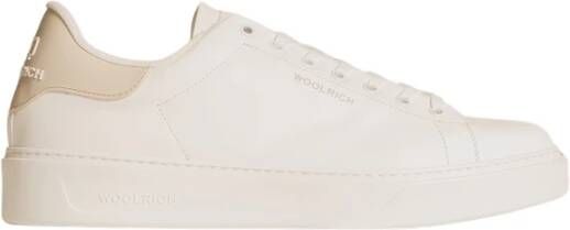 Woolrich Leren Sneaker Beige Heren