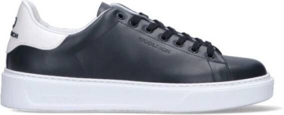 Woolrich Stijlvolle lage leren sneakers Blauw Heren