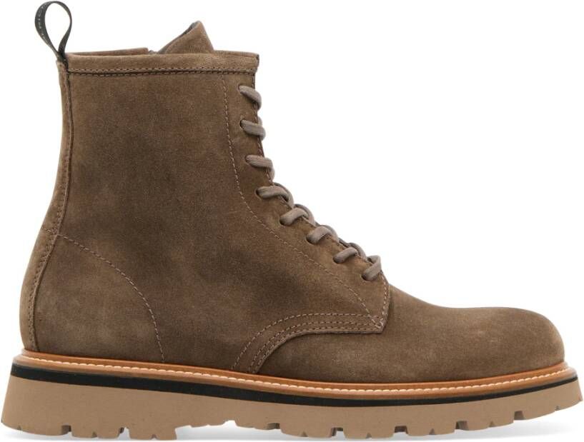 Woolrich Stads Laarzen Bruin Suède Leer Brown Heren