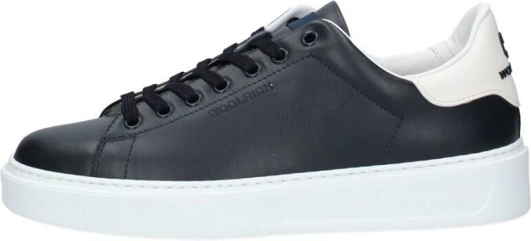 Woolrich Stijlvolle lage leren sneakers Blauw Heren