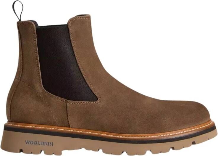 Woolrich Suede Chelsea Laarzen Brown Heren