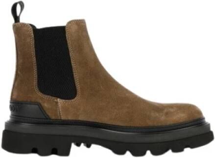 Woolrich Suede Combat Boot Brown Heren