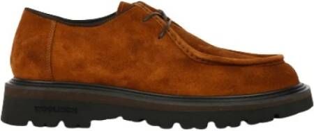 Woolrich Suède Veterschoen Mocassin Brown Heren