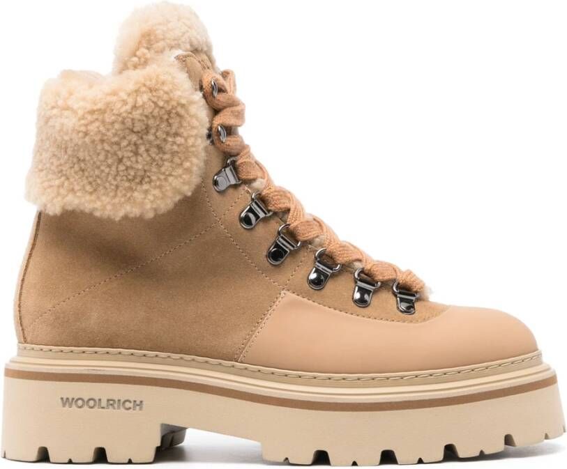 Woolrich Tan High Logger Gum Brown Dames