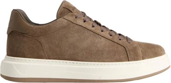 Woolrich Taupe Suede Arrow Sneakers Beige Heren