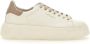 Woolrich Witte Leren Sneakers met Grijze Profielen White Dames - Thumbnail 5