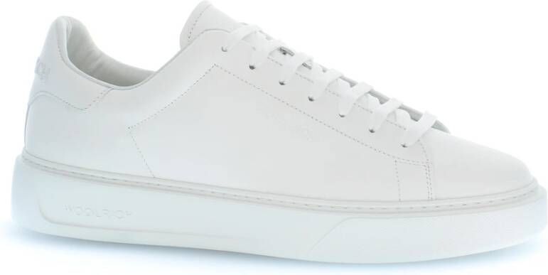 Woolrich Witte Leren Sneakers voor Mannen White Heren