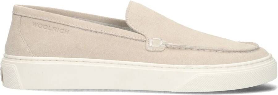 WOOLRICH Loafers Dames Slip On Loafer Maat: 37 Materiaal: Suède Kleur: Wit