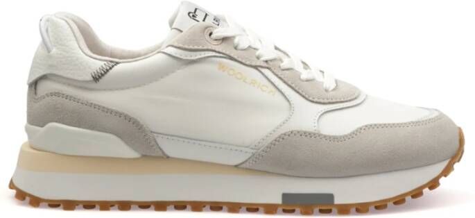 Woolrich Witte Veterschoenen Ss23 White Dames