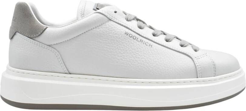 Woolrich Witte Veterschoenen voor Mannen White Heren