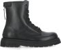 Woolrich Zwarte Leren Laarzen met Rubberen Zool Black Dames - Thumbnail 1