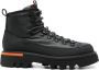 Woolrich Zwarte leren veterschoenen Black Heren - Thumbnail 1