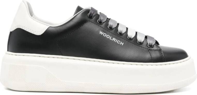 Woolrich Zwarte Sneakers Black Dames