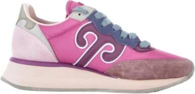 Wushu Ruyi Geborduurd Logo Suède Sneakers Multicolor Dames