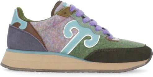 Wushu Ruyi Multicolor Leren Sneakers met Wol Inzet Multicolor Dames