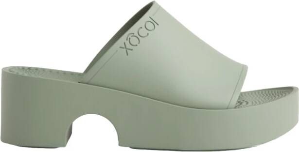 Xocoi Heeled Mules Groen Dames