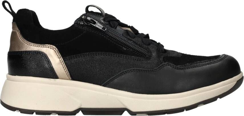 Xsensible Comfortabele Grenoble sneakers in zwart grijs Black Dames