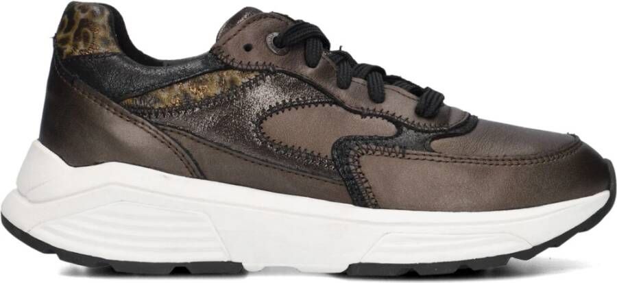 Xsensible Lage Sneakers Bruin Leer Brown Dames