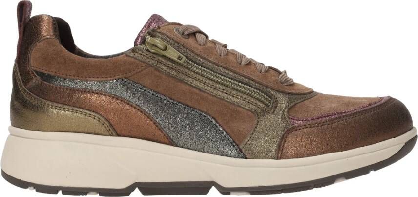 Xsensible Metallic Sneakers voor Dames Brown Dames