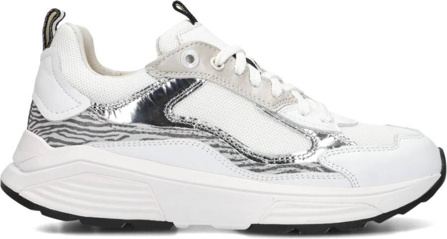 Xsensible Witte textielsneakers met suède print Multicolor Dames