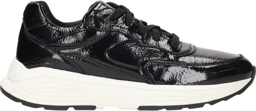 Xsensible Zwarte Leren Sneakers met Optimaal Comfort Black Dames