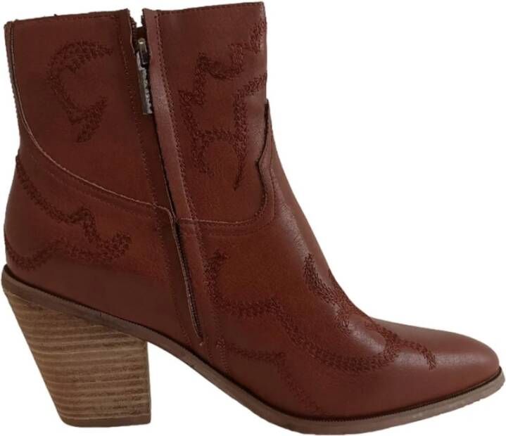 XTI Dames Camel Cowboy Stijl Laars Brown Dames