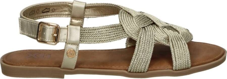 XTI Flat Sandals Geel Dames