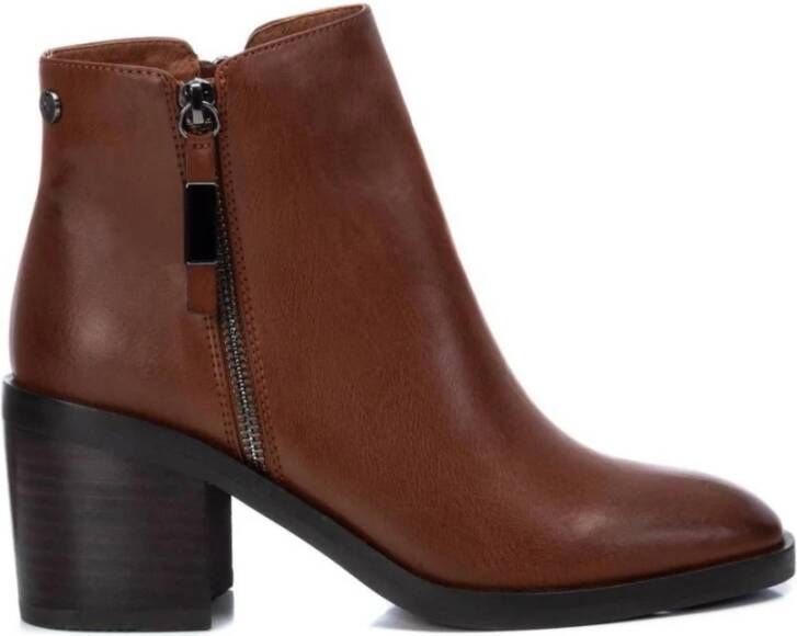 XTI Heeled Boots Brown Dames