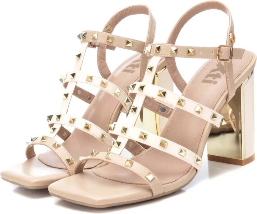 XTI High Heel Sandals Beige Dames