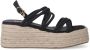 XTI Plateau Sandalen Black Dames - Thumbnail 1