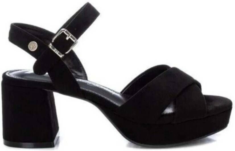 XTI Sandalen met hak Black Dames