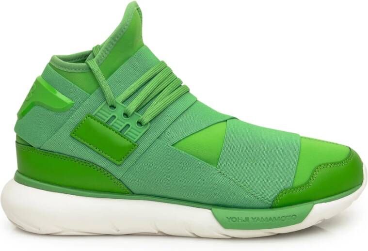 Y-3 Groene elastische bandsneakers Green Dames