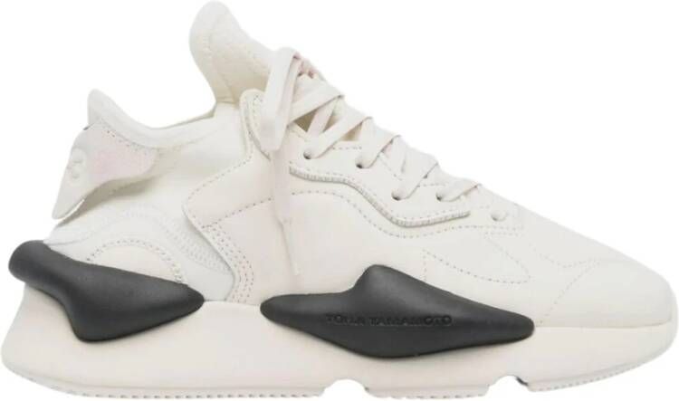 Y-3 Lage sneakers van glad leer en neopreen Beige