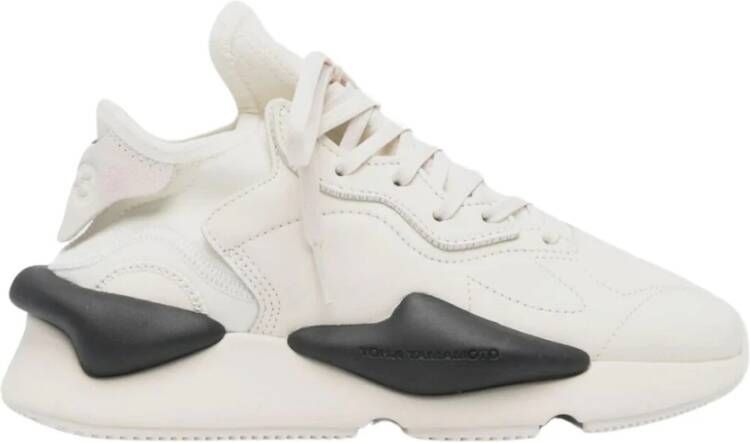 Y-3 Tweekleurige Kaiwa sneakers met leren details White Heren