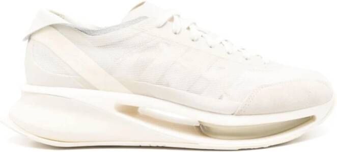 Y-3 Lage mesh sneakers in ivoor beige White Dames