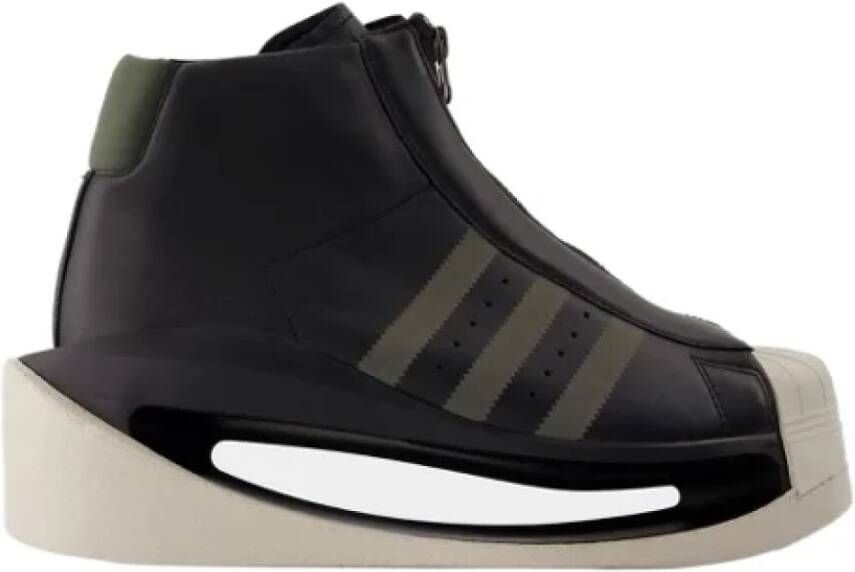 Y-3 Leather sneakers Black Dames