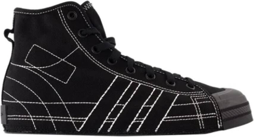 Y-3 Leather sneakers Black Dames