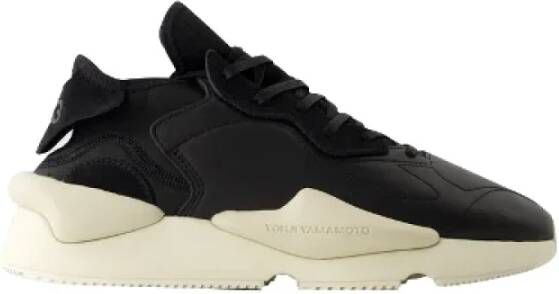 Y-3 Leather sneakers Black Heren