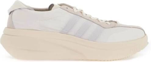 Y-3 Nylon sneakers met leer en suède White Heren