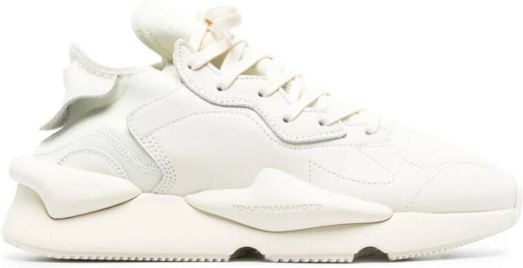 Y-3 Witte 3D-Detail Veterschoenen White Heren