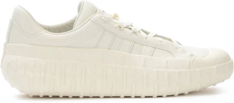 Y-3 Witte Leren Gr.1P Sneaker White Heren