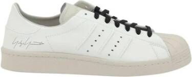 Y-3 Witte Leren Sneakers White