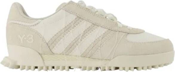 Y-3 Witte Leren Sneakers Wit Dames