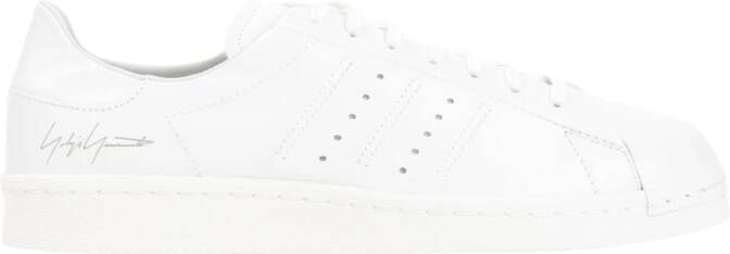 Y-3 Witte Leren Superstar Sneakers White Heren